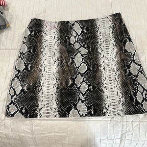Animal print skirt